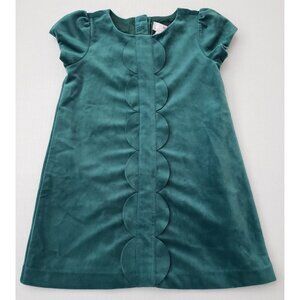 Lulurain Girls Velour Green Dress